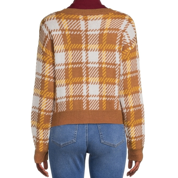 NO BOUNDARIES CROPPED V-NECK CARDIGAN MULTI SIZE MEDIUM - Picture 2 of 7